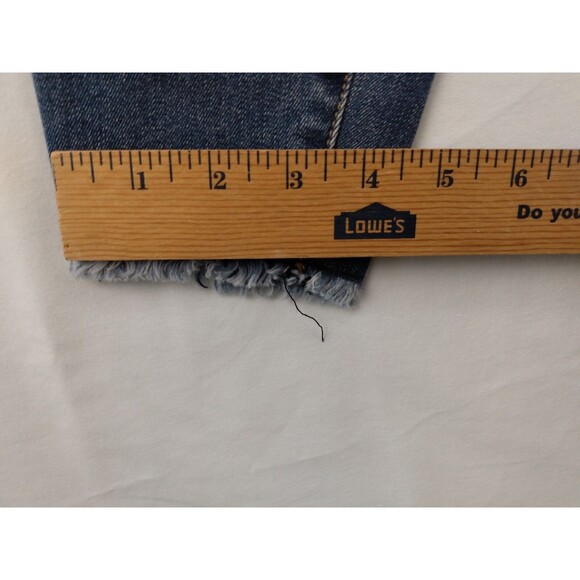 Kut From The Kloth Raw Hem Skinny Leg Distressed Jeans Size 4 Waist 25 Inseam 25 - Picture 10 of 10